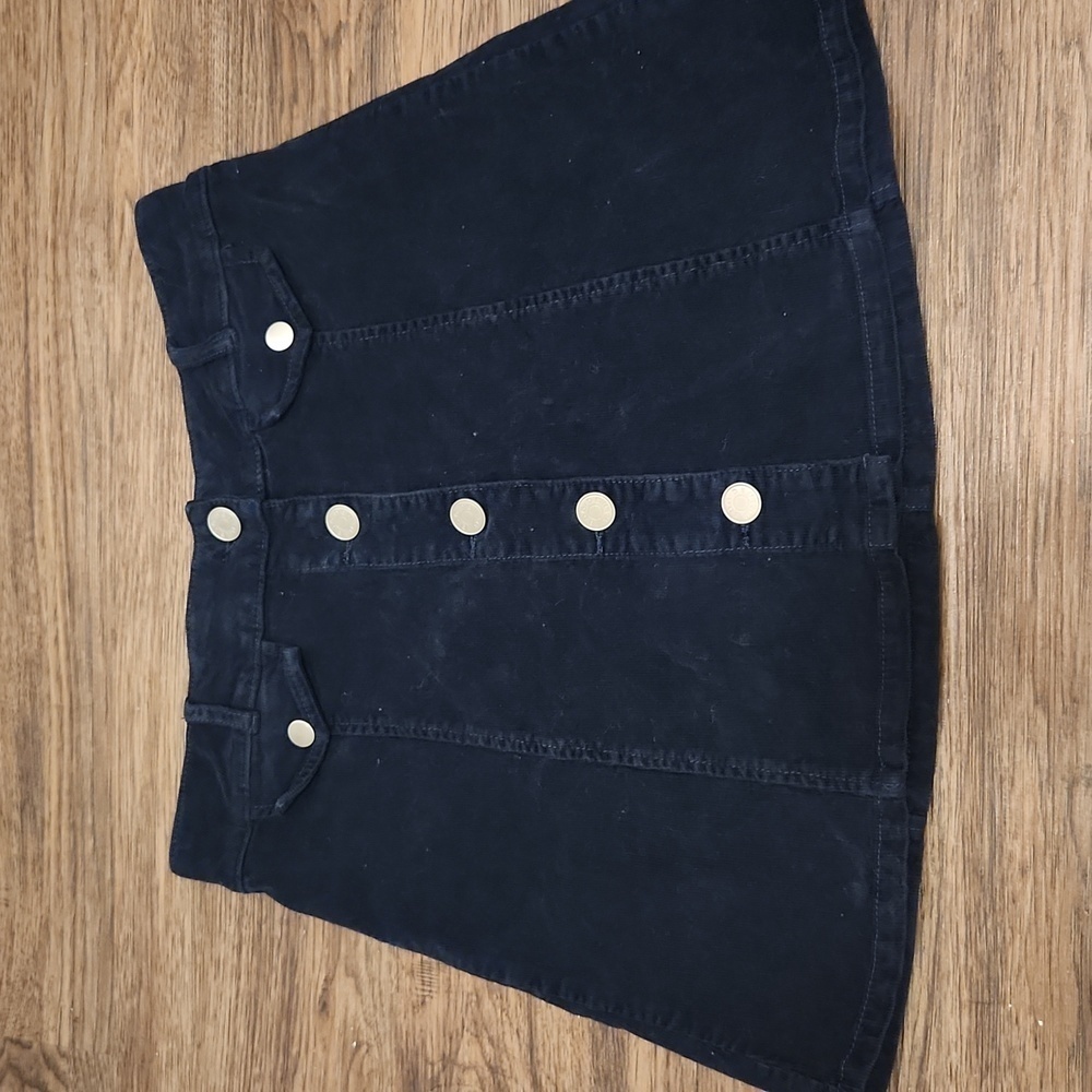Blue corduroy skirt